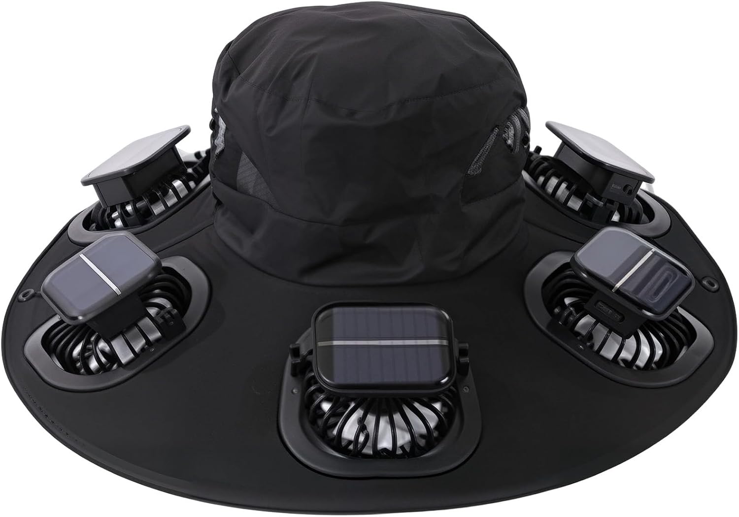Sun Hat Wide Brim - Czapka z wentylatorem solarnym Hot 6