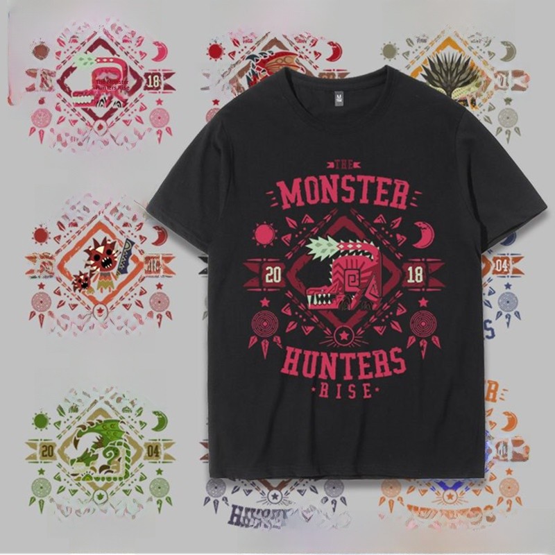 Summer Games Clothing Brand - Koszulka męska Monster Rising z krótkim