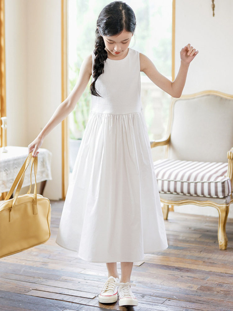 Summer Clothing Teen Girls - Maxi Długa sukienka dla małych dziewczynek