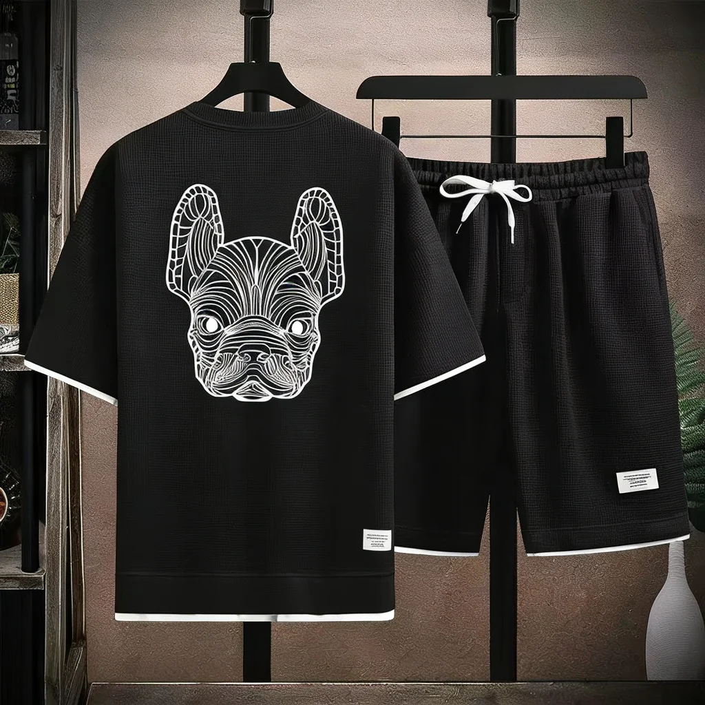Summer Clothes Fashion - Letni męski zestaw: szybkoschnąca koszulka z