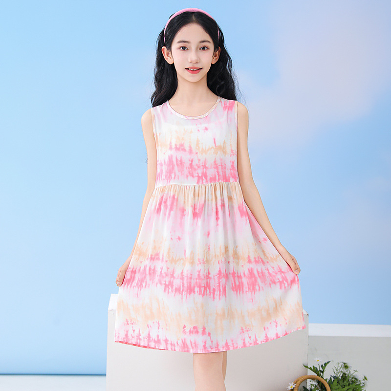 Summer Clothing Teen Girls - Letnie sukienki bez rękawów dla nastolatek,
