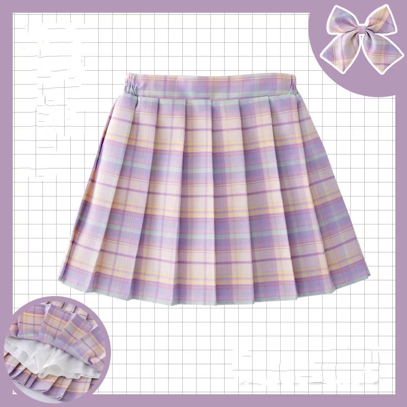 Summer Clothing Teen Girls - Dziecięca spódniczka w kratę, ubrania w