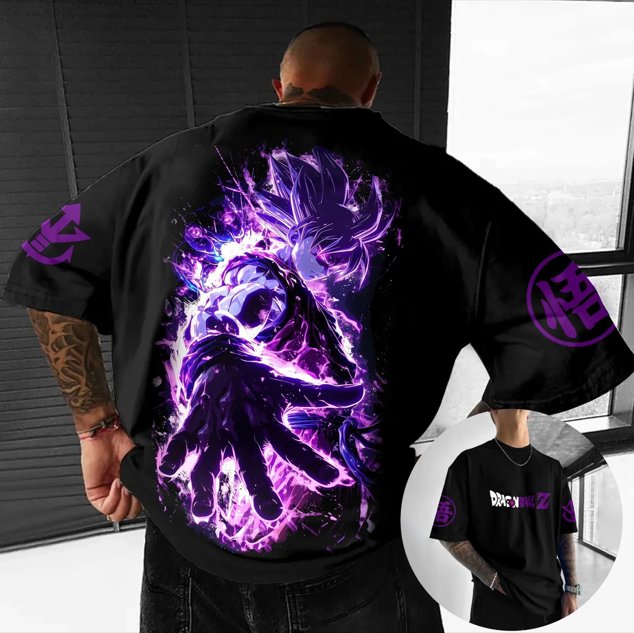 Summer Clothing Ego - Koszulka męska 2026 New Dragon Ball