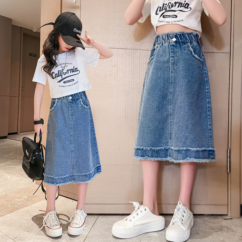 Dżinsowa spódniczka dla uczenn – Summer Clothing Teen Girls recenzja i cena