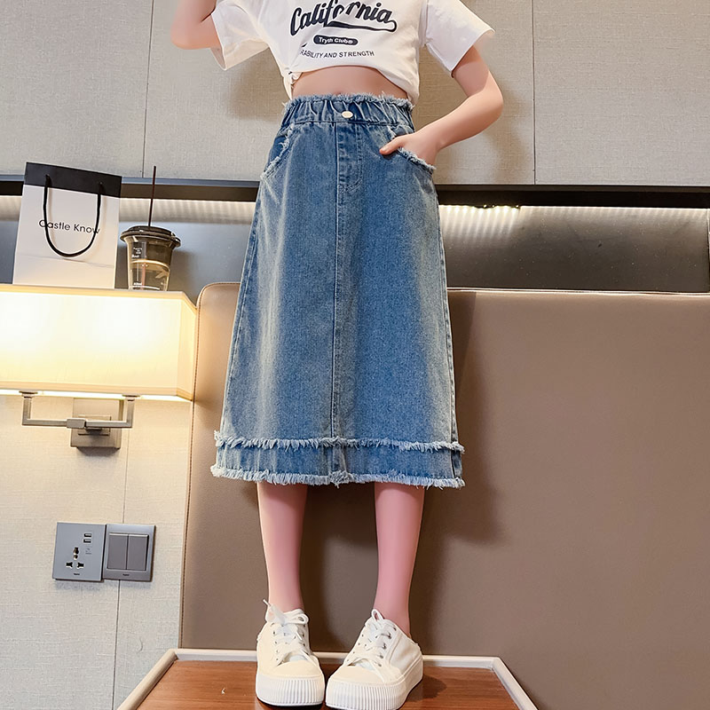 Dżinsowa spódniczka dla uczenn – Summer Clothing Teen Girls recenzja i cena