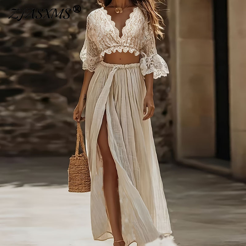 Damski dwuczęściowy zestaw w s – Summer Clothing Vacation recenzja i cena