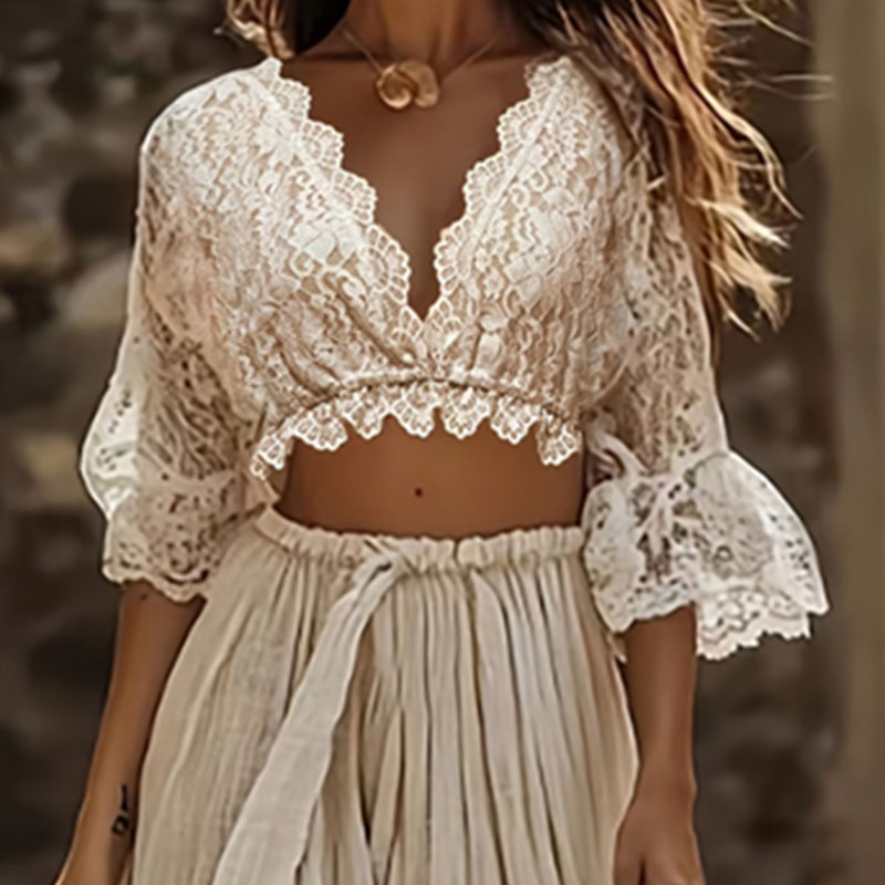 Damski dwuczęściowy zestaw w s – Summer Clothing Vacation recenzja i cena