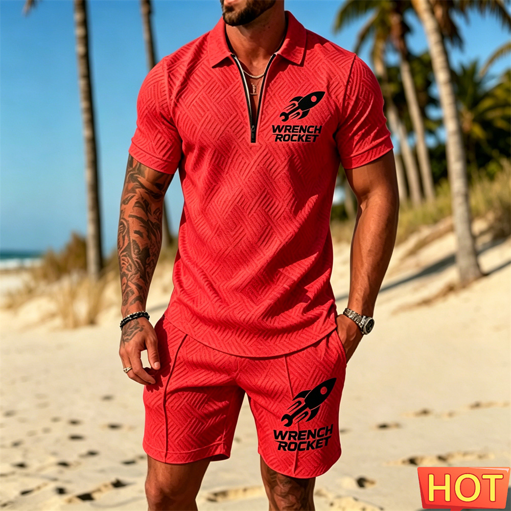 Letni strój męski, zestaw polo – Summer Clothing Vacation recenzja i cena