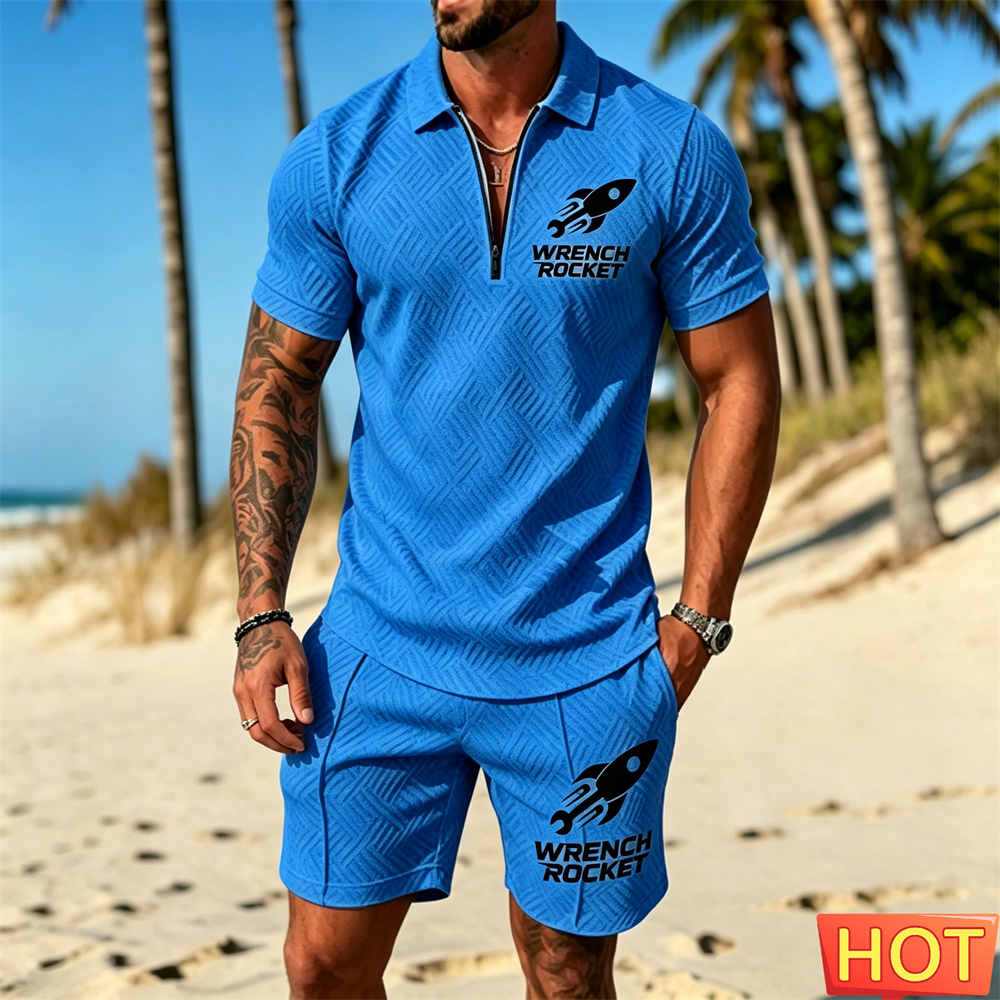 Letni strój męski, zestaw polo – Summer Clothing Vacation recenzja i cena