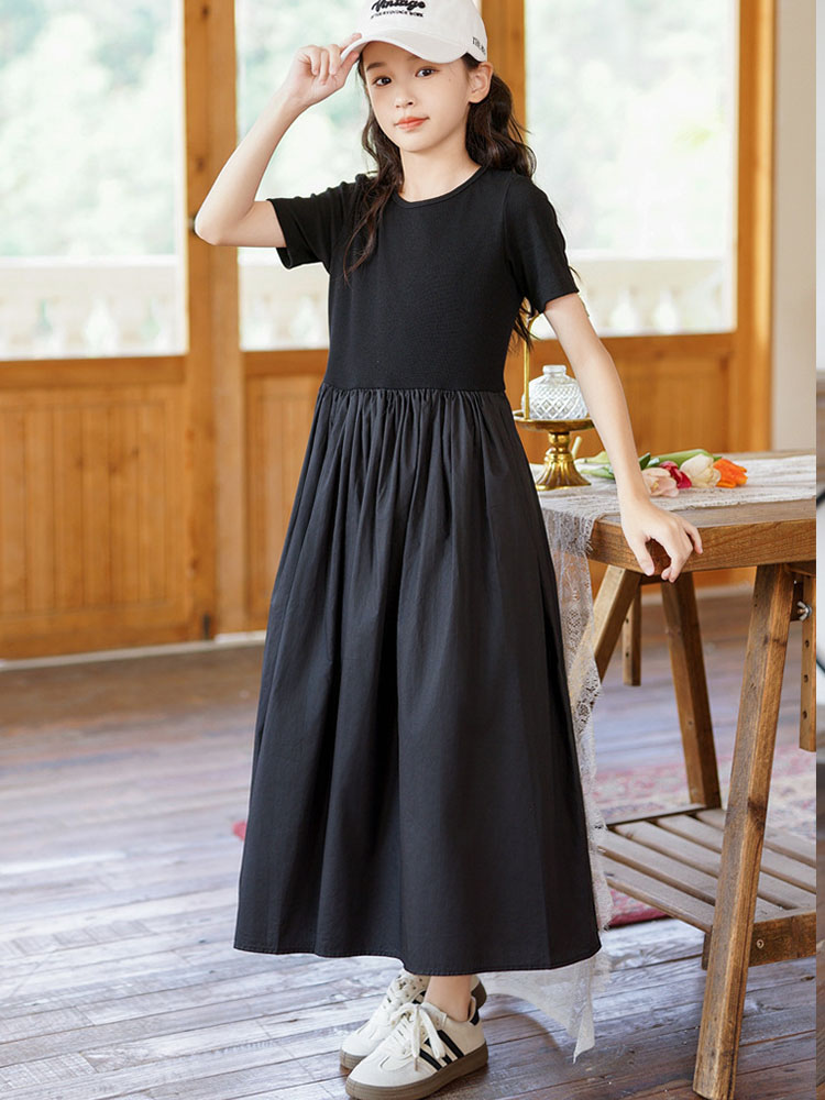 Maxi Długa sukienka dla małych – Summer Clothing Teen Girls recenzja i cena