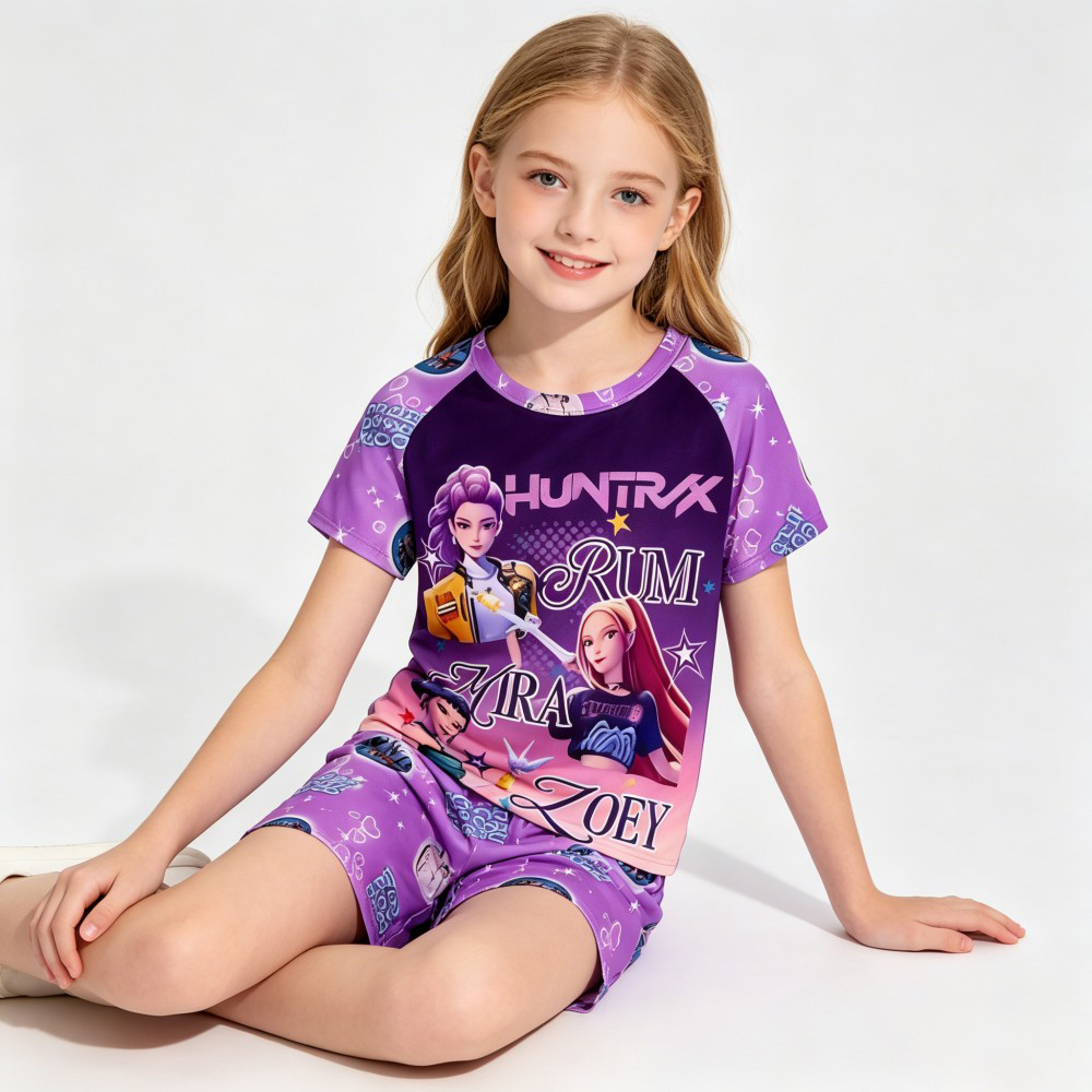 Zestaw piżam dla dzieci z moty – Summer Clothing Teen Girls recenzja i cena
