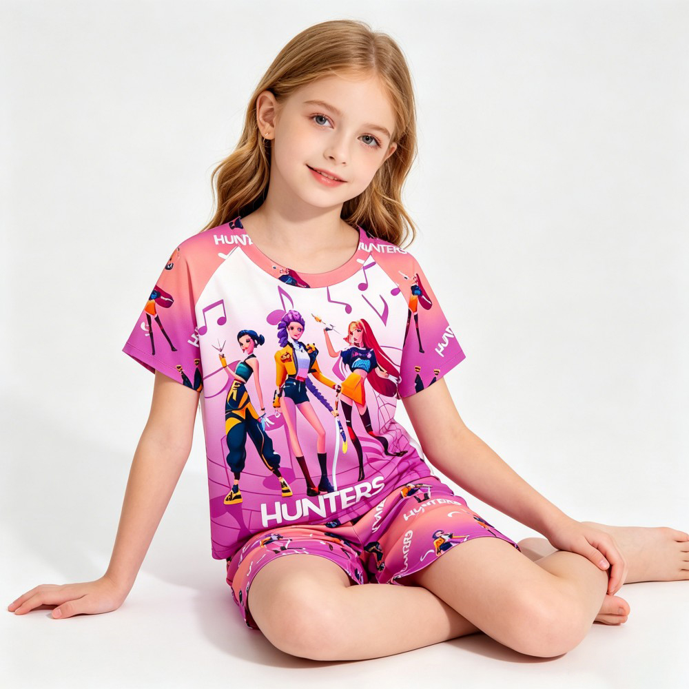 Zestaw piżam dla dzieci z moty – Summer Clothing Teen Girls recenzja i cena