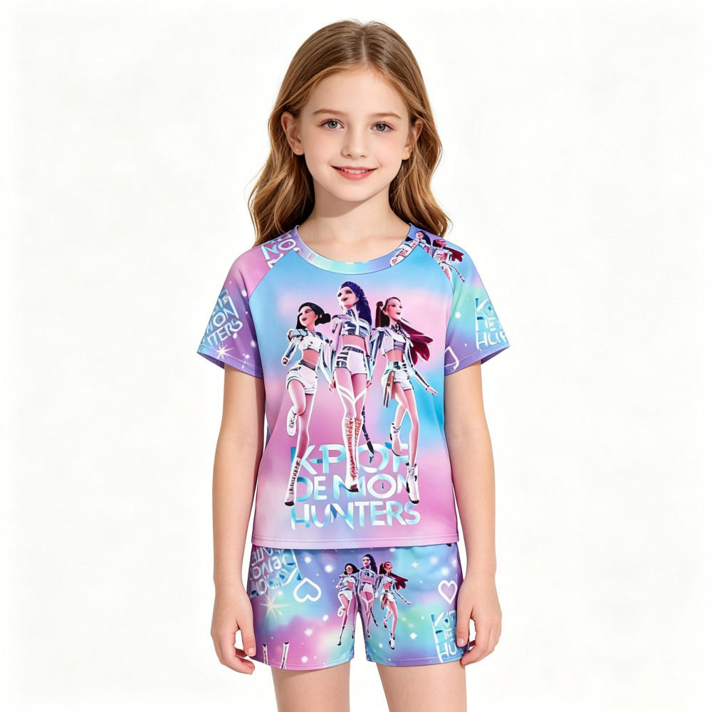 Zestaw piżam dla dzieci z moty – Summer Clothing Teen Girls recenzja i cena