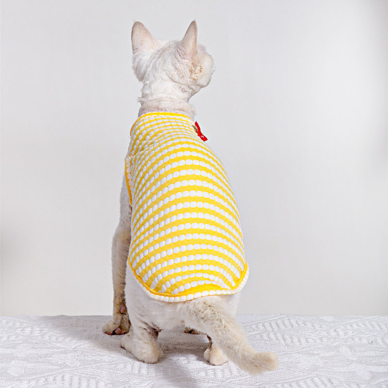 Letnia koszulka dla kota Sphyn – Soft Summer Yellow Clothing recenzja i cena