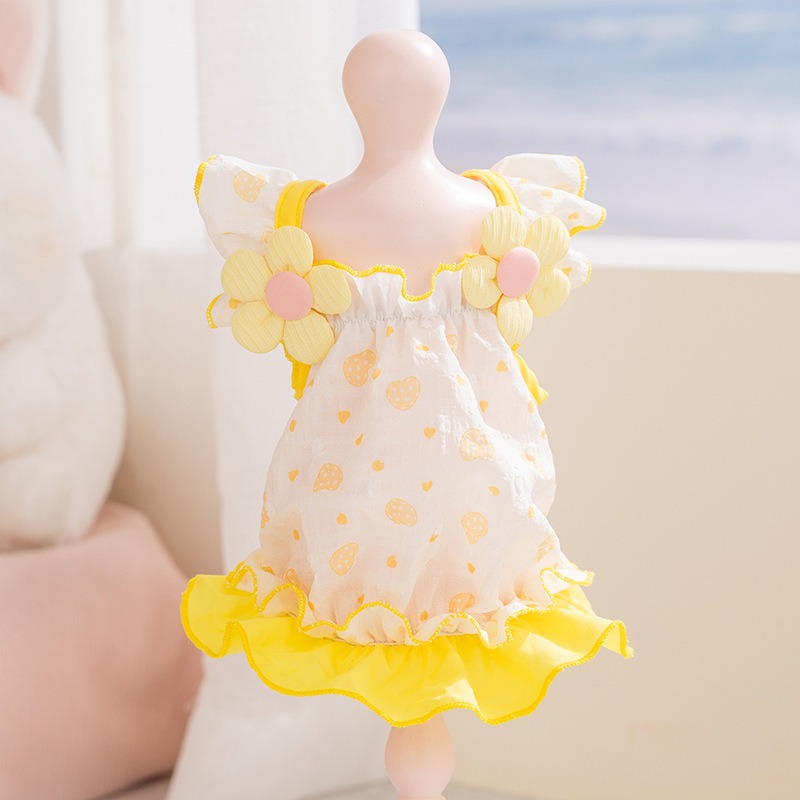 Żółte Ubranka dla Psa na Lato, – Soft Summer Yellow Clothing recenzja i cena