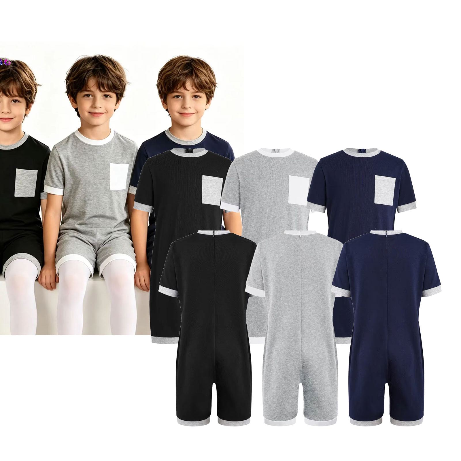 3 szt. Unisex Dziecięca Odzież – Summer Clothing Boys recenzja i cena
